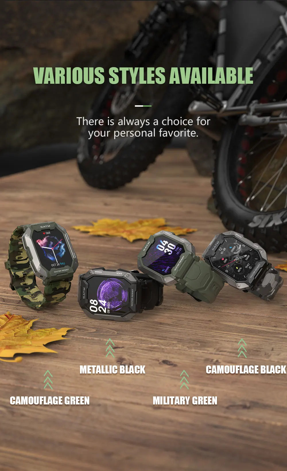 Smartwatch esportivo de natação para homens, IP68 impermeável, fitness, bluetooth, android, ios, profundidade de 50m, novo, 2023