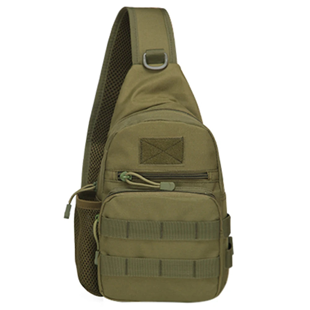 Ao ar livre tático camuflagem chaleira pacote de peito sacos dos homens caminhadas mochila náilon caça pesca molle exército trekking bolsa ombro