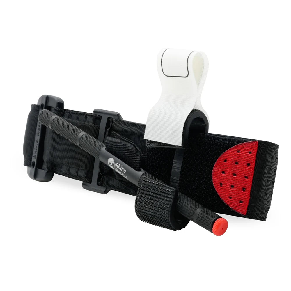 Torniquete de metal, 3 x 95 cm, torniquete de metal, cinta de emergência médica rotativa de combate tático de resgate Rhino, equipamento IFAK para trauma