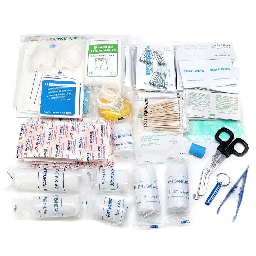 Outdoor First Aid Bag Portátil, Kit de Sobrevivência, Suprimentos de Emergência, Caça, Caminhada, Camping, Uso Multiuso