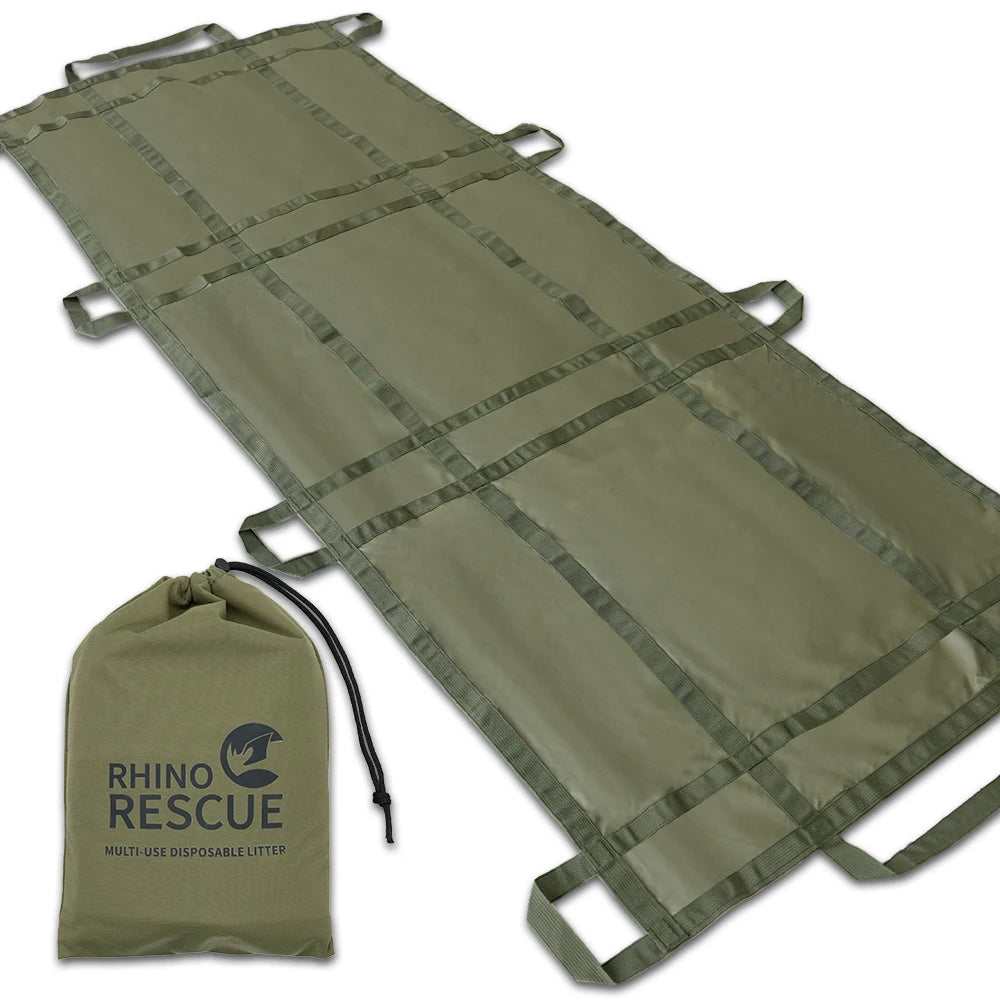Cama descartável multiuso RHINO RESCUE, maca portátil simples, fundamentos de resgate, litros de emergência rápidos
