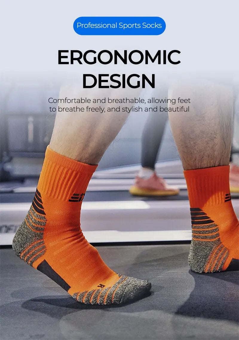 Desodorante nano cobre meias esportivas para homens antibacteriano basquete escalada meia verão compressão mtb ciclismo bicicleta correndo