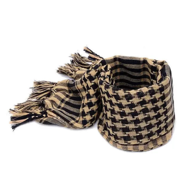Cachecol tático de caça para homens e mulheres, Desert Keffiyeh, lenço de cabeça e pescoço, envoltório árabe, máscara Airsoft, lenço tático para caminhadas