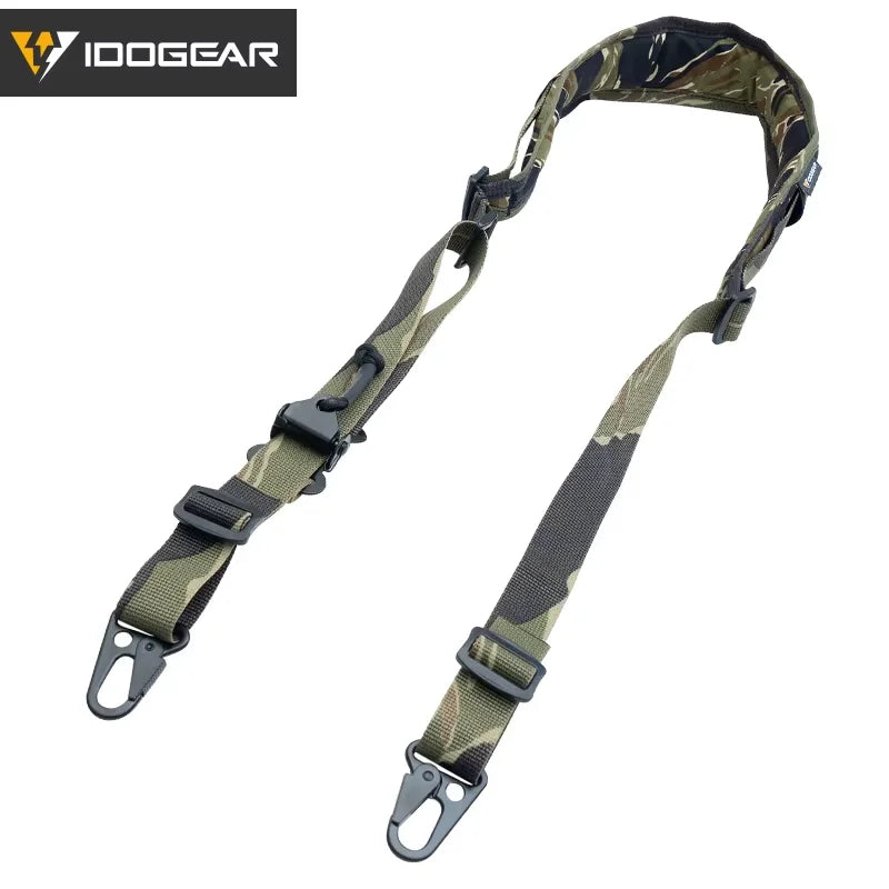 IDOGEAR Tactical R-ifle Slingster 2 Pontos Caça Quick Pull Ranger Verde 3428