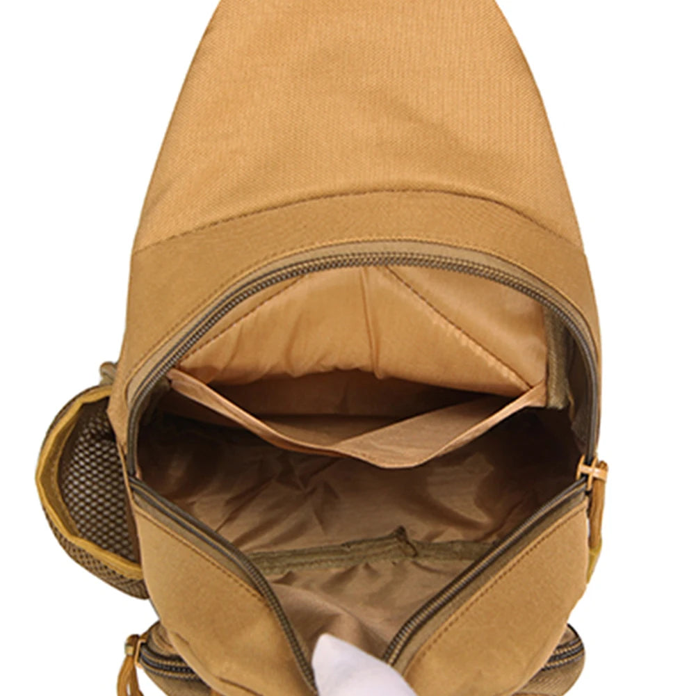 Ao ar livre tático camuflagem chaleira pacote de peito sacos dos homens caminhadas mochila náilon caça pesca molle exército trekking bolsa ombro