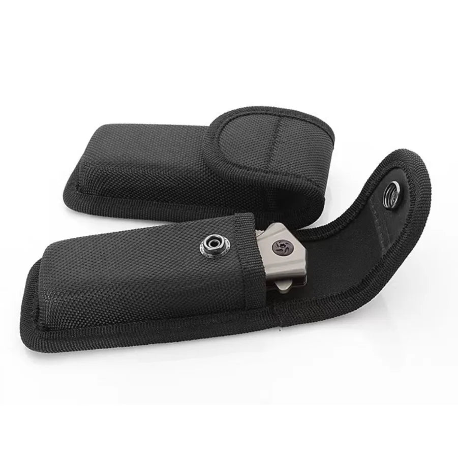 Bainha preta dobrável faca alicate saco bolsa caso bainha cinto de náilon laço bolso transportar armazenamento lanterna titular pacote cintura