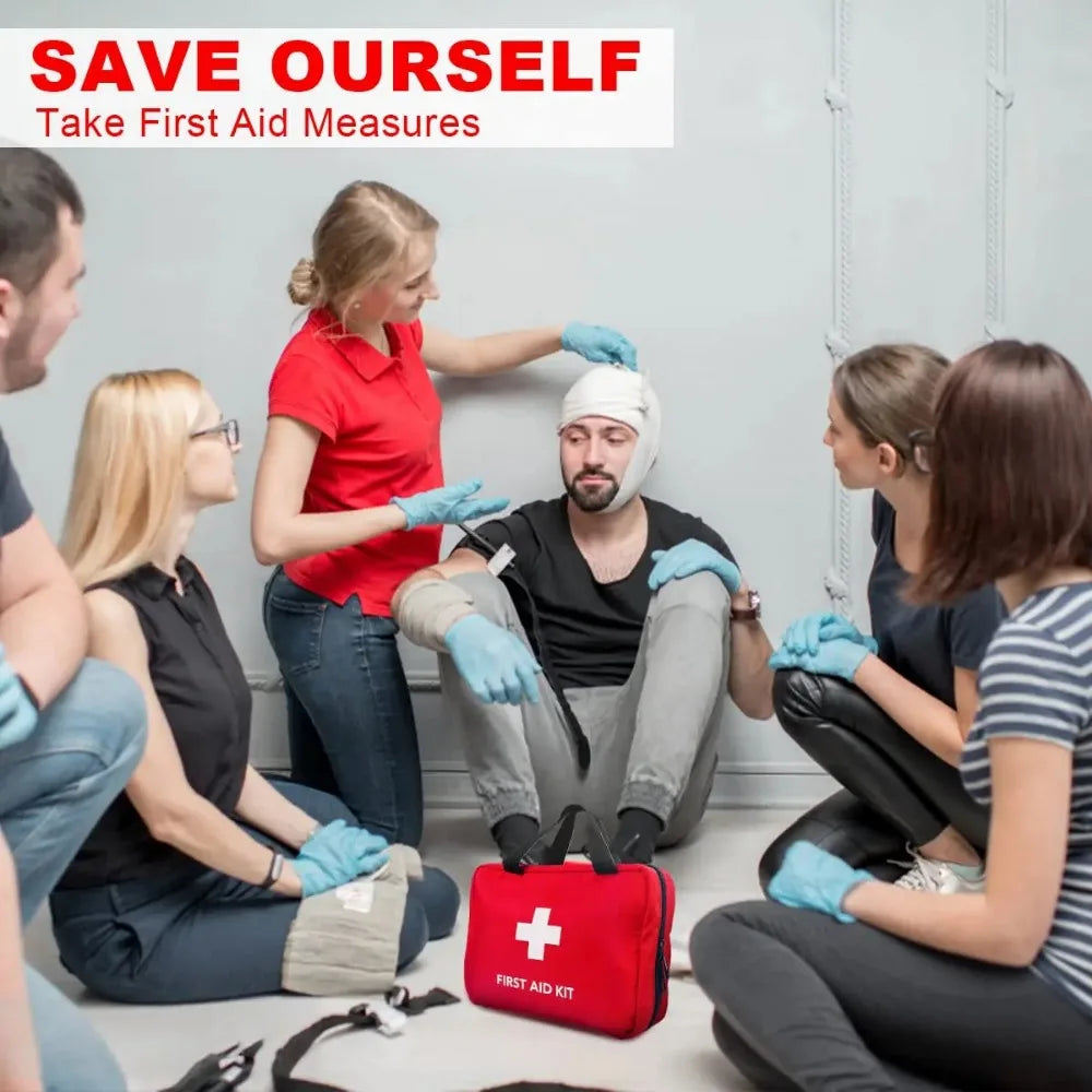 Outdoor First Aid Bag Portátil, Kit de Sobrevivência, Suprimentos de Emergência, Caça, Caminhada, Camping, Uso Multiuso