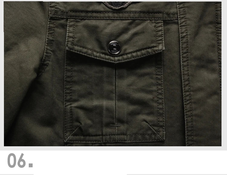 Novo 2023 casual jaqueta militar do exército dos homens plus size M-6XL jaqueta masculina força aérea uma primavera & outono carga jaquetas dos homens casaco