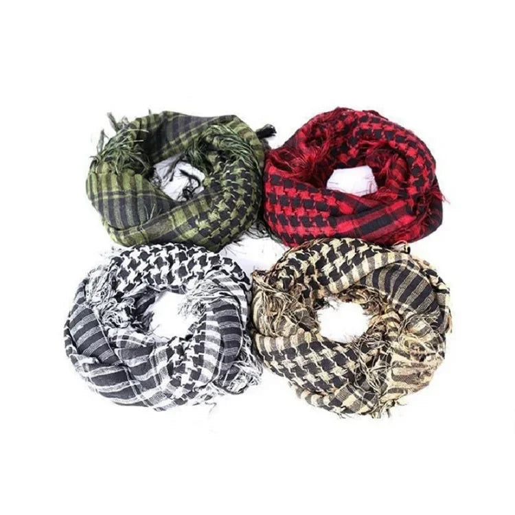 Cachecol tático de caça para homens e mulheres, Desert Keffiyeh, lenço de cabeça e pescoço, envoltório árabe, máscara Airsoft, lenço tático para caminhadas