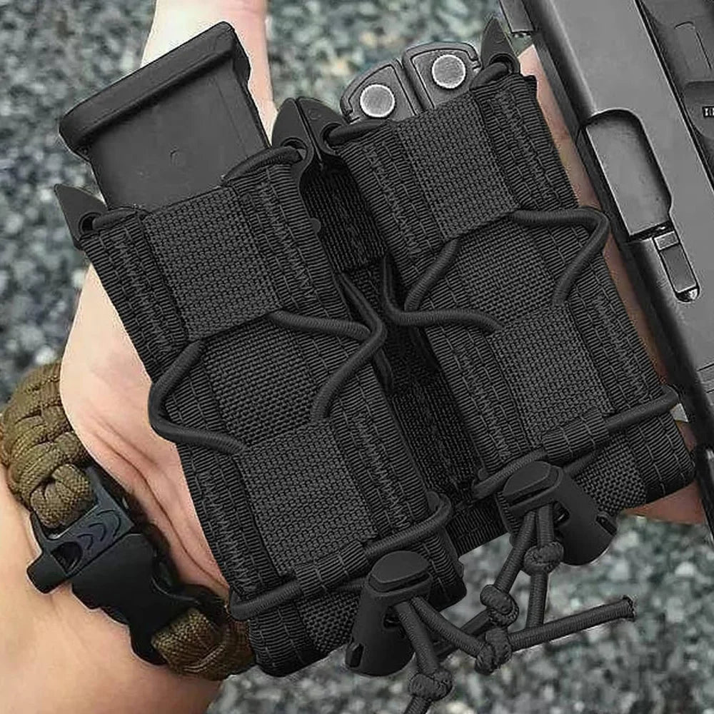 Ophidian 9mm pistola dupla/tripla pilha revista bolsa molle mag coldre caça lanterna tocha titular edc