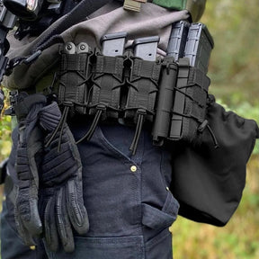 Ophidian 9mm pistola dupla/tripla pilha revista bolsa molle mag coldre caça lanterna tocha titular edc