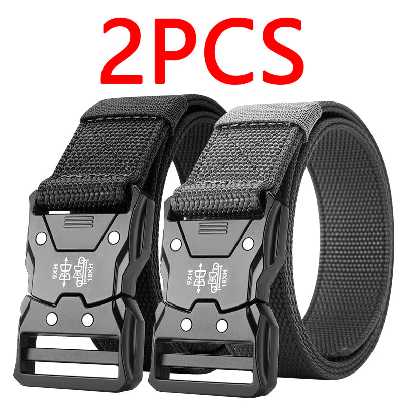 Kit 2 Cintos Tático Militar Reforçado com Fivela Automática