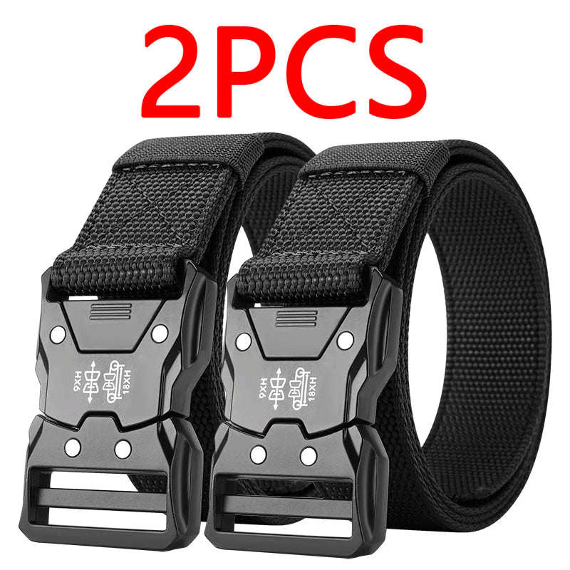 Kit 2 Cintos Tático Militar Reforçado com Fivela Automática