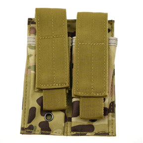 Molle tático 9mm mag bolsa pistola revista titular para placa transportadora colete duplo carregador bolsa caça e equipamentos acessório