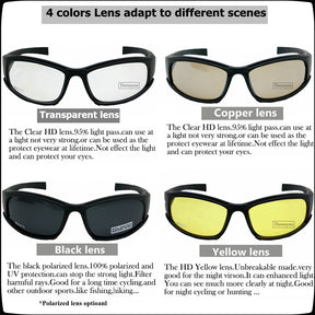 Margarida óculos tático óculos de sol dos homens 4 lente kit masculino jogo de guerra óculos para esporte ao ar livre caminhadas tiro