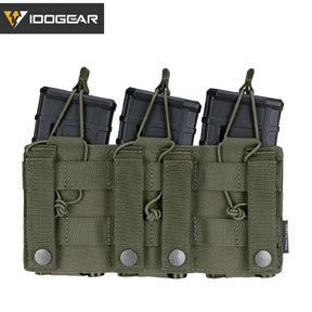 IDOGEAR Tático LSR 556 Mag Bolsa Triplo Mag Carrier MOLLE Bolsa Corte a Laser 3567