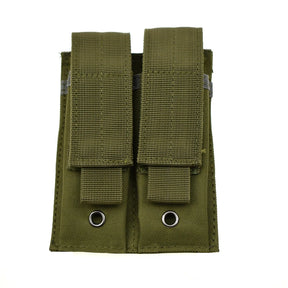 Molle tático 9mm mag bolsa pistola revista titular para placa transportadora colete duplo carregador bolsa caça e equipamentos acessório