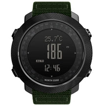 North edge esporte masculino relógio digital horas correndo natação militar do exército relógios altímetro barômetro bússola à prova dwaterproof água 50m