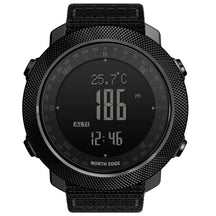 North edge esporte masculino relógio digital horas correndo natação militar do exército relógios altímetro barômetro bússola à prova dwaterproof água 50m