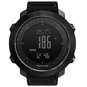 North edge esporte masculino relógio digital horas correndo natação militar do exército relógios altímetro barômetro bússola à prova dwaterproof água 50m
