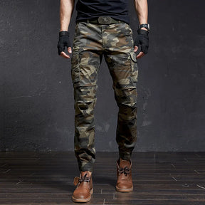 Moda de alta qualidade magro camuflagem casual tático calças carga masculino streetwear harajuku corredores roupas masculinas camo