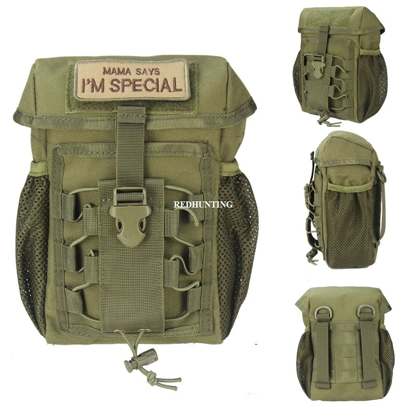 Bolsa tática cs despejo gota bolsa outdooer utilitário bolsa à prova dwaterproof água 1000d náilon dobrável molle saco de despejo para caminhadas ao ar livre