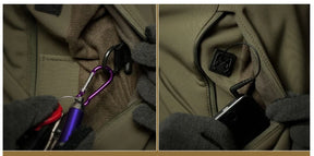 Jaquetas militares de pele de tubarão Casaco impermeável à prova de vento tático para homens Jaquetas de combate do exército Casacos de bombardeiro com capuz para homens