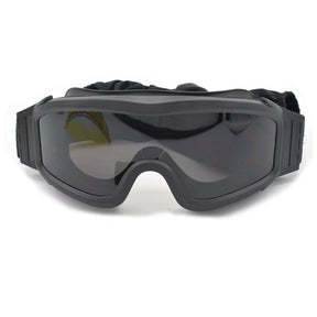 Óculos táticos com 3 lentes, óculos de combate, airsoft, paintball, proteção ocular para cs wargame, motocicleta, caminhadas