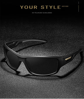 Moda À Prova De Vento Óculos De Sol Polarizados Homens Marca Designer De Viagem Masculino Espelho Óculos De Sol Condução Anti-UV Oculos De Sol Masculino