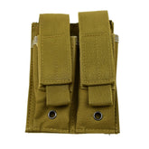 Molle tático 9mm mag bolsa pistola revista titular para placa transportadora colete duplo carregador bolsa caça e equipamentos acessório