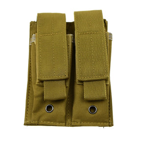 Molle tático 9mm mag bolsa pistola revista titular para placa transportadora colete duplo carregador bolsa caça e equipamentos acessório