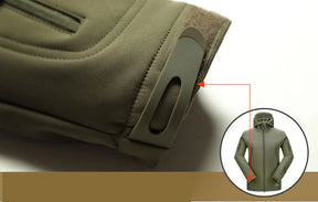 Jaquetas militares de pele de tubarão Casaco impermeável à prova de vento tático para homens Jaquetas de combate do exército Casacos de bombardeiro com capuz para homens