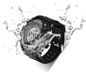 Sanda relógio digital esportivo militar masculino, relógio de pulso digital com alarme e cronômetro da moda, de marca famosa e luxuosa