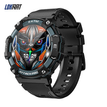 LOKMAT-ATTACK 2 PRO Sport Smart Watch, tela de toque redonda completa, chamadas Bluetooth, rastreador de fitness, smartwatches, monitor de freqüência cardíaca