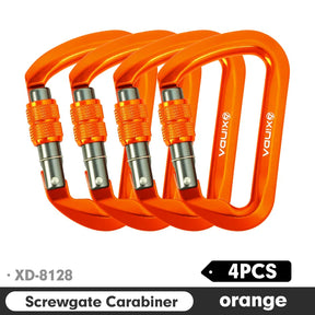 Xinda mosquetão ao ar livre escalada montanha pouso 30kn equipamento de operação de alta altitude liga alumínio fivela de segurança gancho