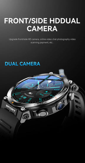4g rede android relógio inteligente 5mp câmera dupla gps wifi nfc google play app download gratuito rosto desbloquear masculino feminino smartwatch