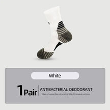 Desodorante nano cobre meias esportivas para homens antibacteriano basquete escalada meia verão compressão mtb ciclismo bicicleta correndo