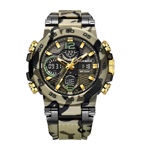 LIGE Digital Men Militar Watch 50m Relógio de pulso à prova d'água LED Relógio de quartzo Relógio esportivo Masculino Relógios grandes Homens Relogios Masculino