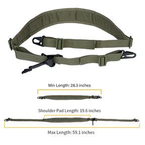 IDOGEAR Tactical R-ifle Slingster 2 Pontos Caça Quick Pull Ranger Verde 3428