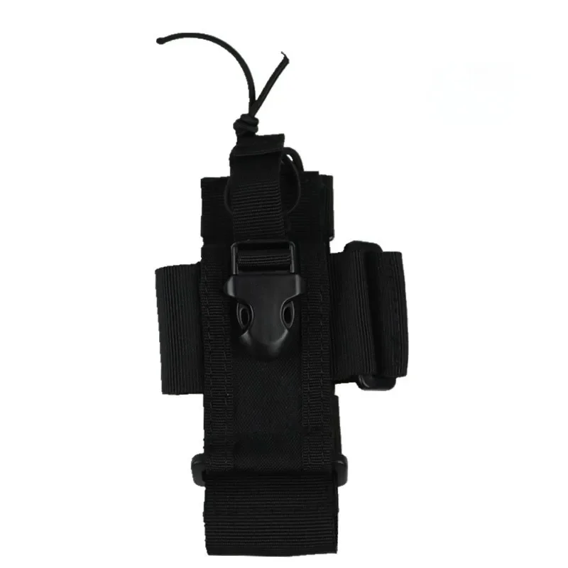 Bolsa tática para walkie talkie, bolsa de rádio molle, pochete de cintura de nylon, bolsa com pingente de bolso, acessórios de caça