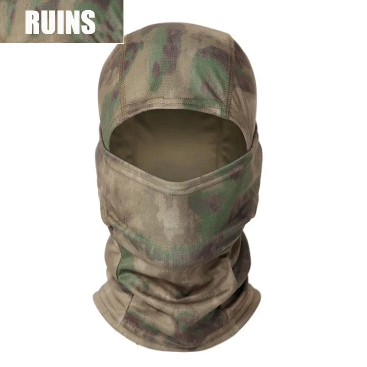 Balaclava Tático Multicam, Máscara Facial Completa, Capa Escudo, Chapéu De Ciclismo E Caça, Cachecol De Camuflagem