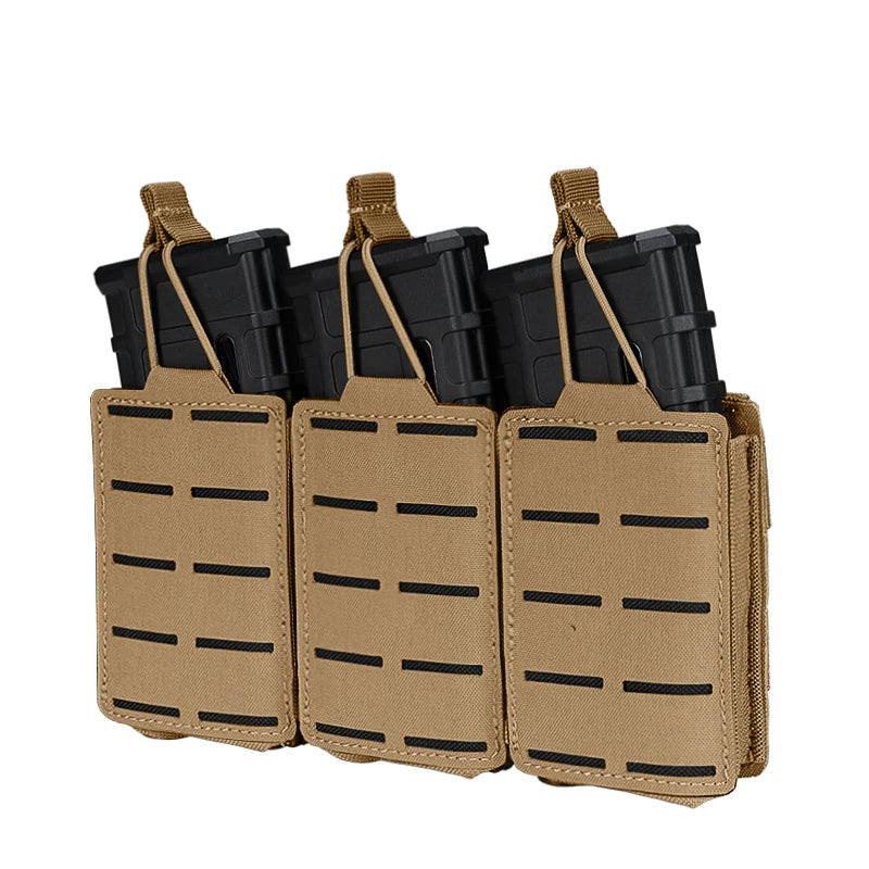 IDOGEAR Tático LSR 556 Mag Bolsa Triplo Mag Carrier MOLLE Bolsa Corte a Laser 3567
