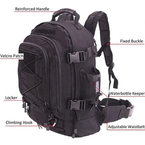 Mochila tática para homens 60l molle assalto mochila resistente à prova dwaterproof água grande capacidade bug out saco para caminhadas acampamento caça