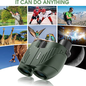 20x25 binóculos profissional hd bolso à prova dwaterproof água acampamento observação telescópio óptico portátil ao ar livre para caça