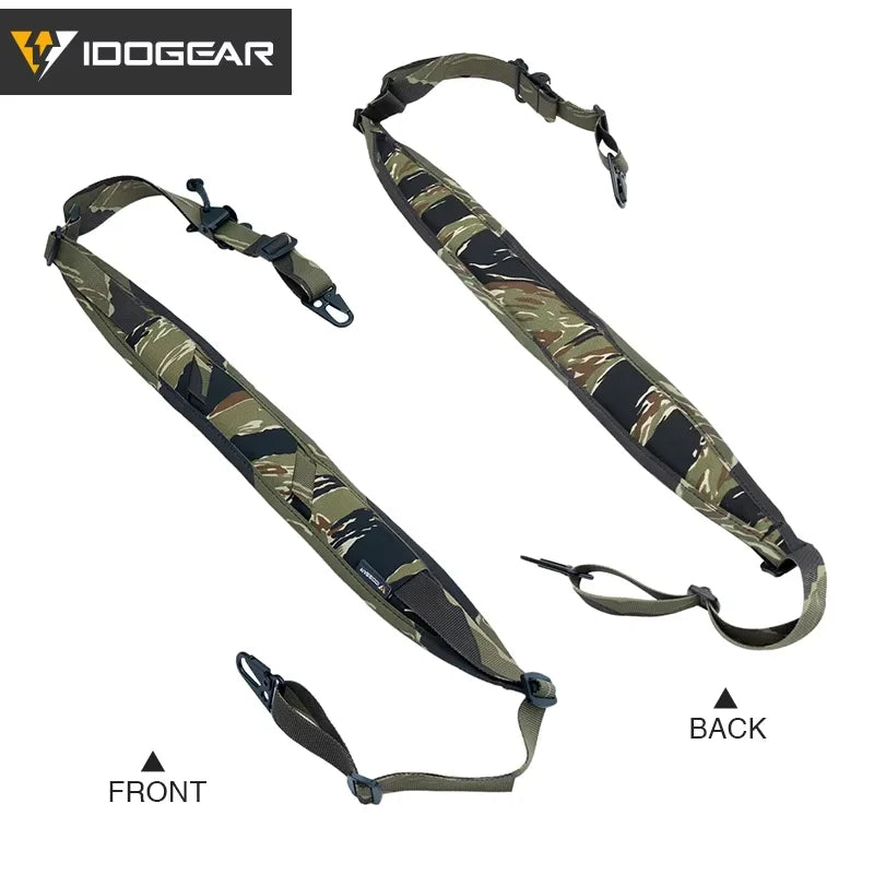 IDOGEAR Tactical R-ifle Slingster 2 Pontos Caça Quick Pull Ranger Verde 3428