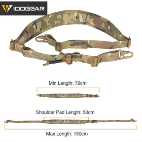 IDOGEAR Tactical R-ifle Slingster 2 Pontos Caça Quick Pull Ranger Verde 3428