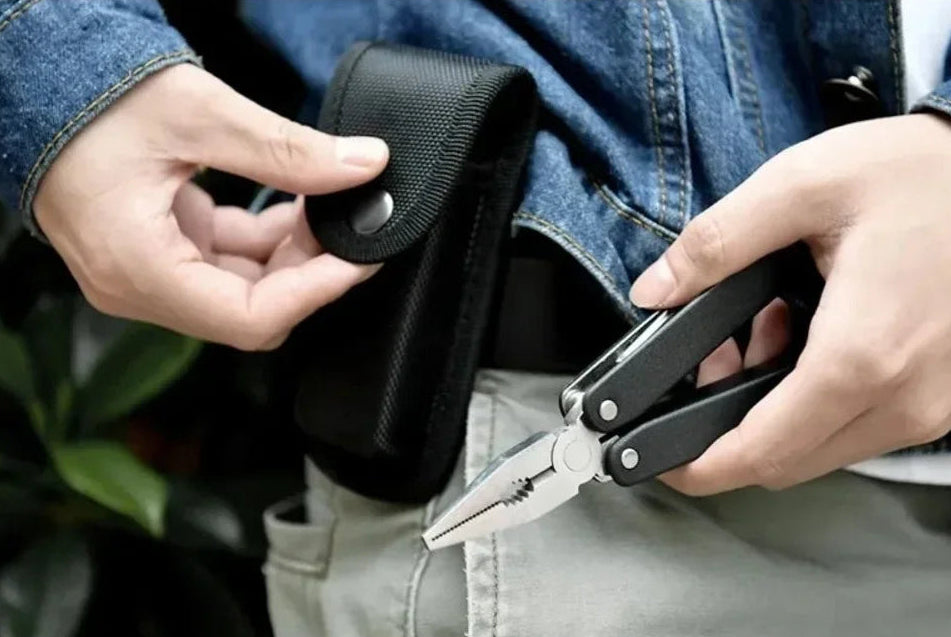 Novo edc tático facas capa sacos de náilon oxford conjunto faca dobrável embalagem caso náilon presente conjunto faca alicate bainha bolsa