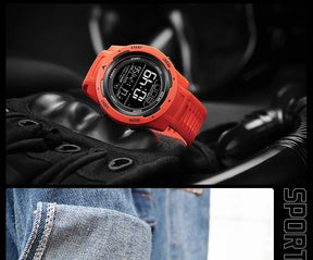 SMAEL-8105 Relógios digitais para homens, esportes LED relógios de pulso, relógio impermeável, cronômetro luz digital, 50m