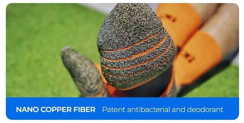 Desodorante nano cobre meias esportivas para homens antibacteriano basquete escalada meia verão compressão mtb ciclismo bicicleta correndo