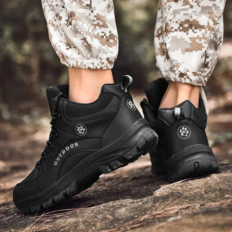 Homens botas táticas de segurança respirável masculino anti-deslizamento bota de caça motocicleta botas do exército deserto escalada caminhadas sapatos tamanho mais